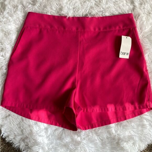 Bar III Pink Magenta Shorts New Womens Size 10 - Picture 1 of 7